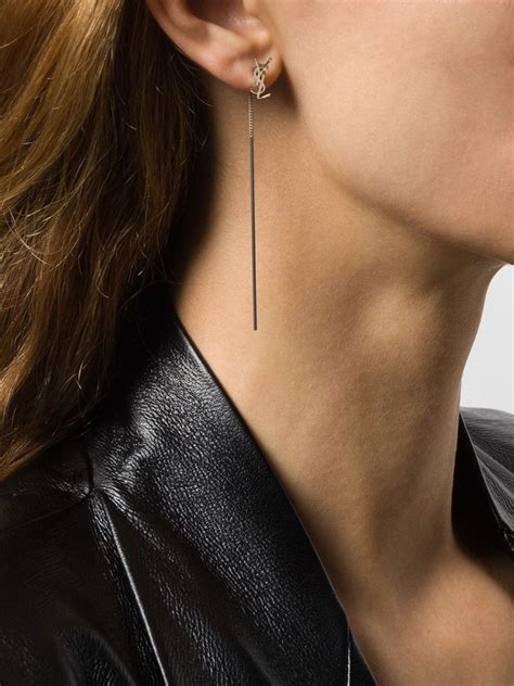 ysl threader earrings